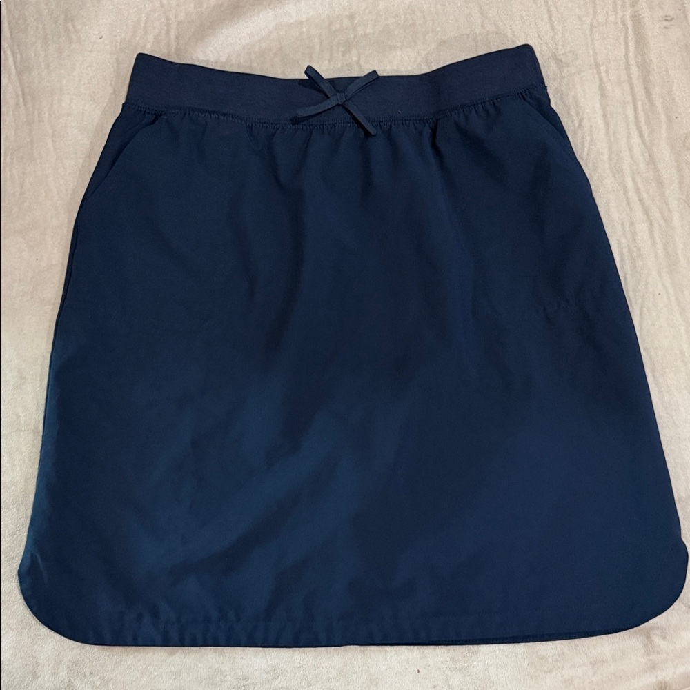 crown & ivy Navy A-Line Pull-On Skort with built in shorts